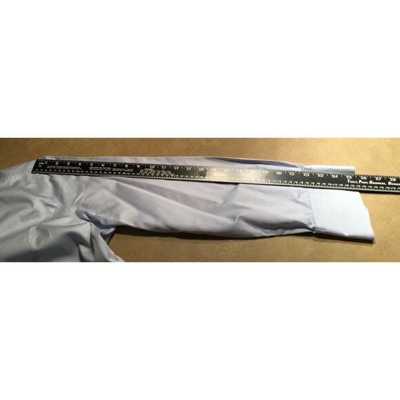 𝅺MERONA, Pre-owned Stretchy Fitted Blouse, LIGHT BLUE, Long sleeves; Size XL - Picture 6 of 8